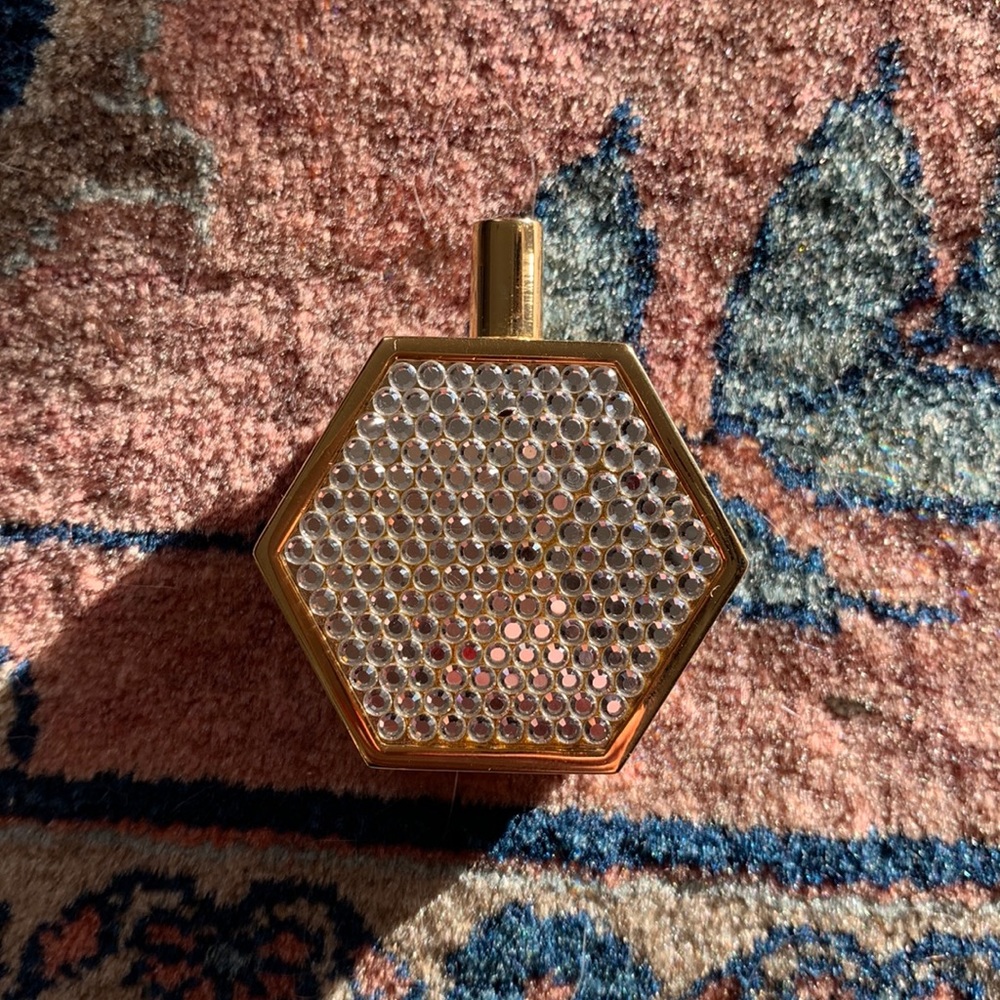 Judith Leiber rhinestone perfume bottle